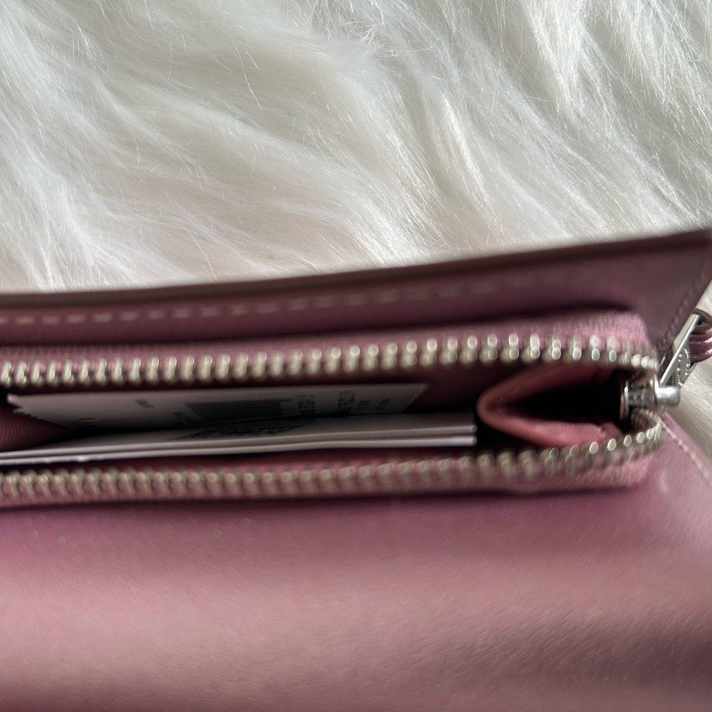 NWT Coach Micro Snap Wallet in Metallic Pink - Picture 6 of 6